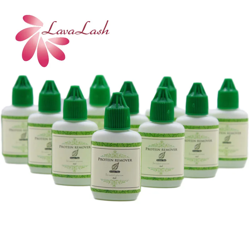 

10 Bottles/lot Protein Remover Eyelash Extensions 15ml/bottle Original Korea Eyelash Shop Fake Eyelashes Makeup Tools Wholesale