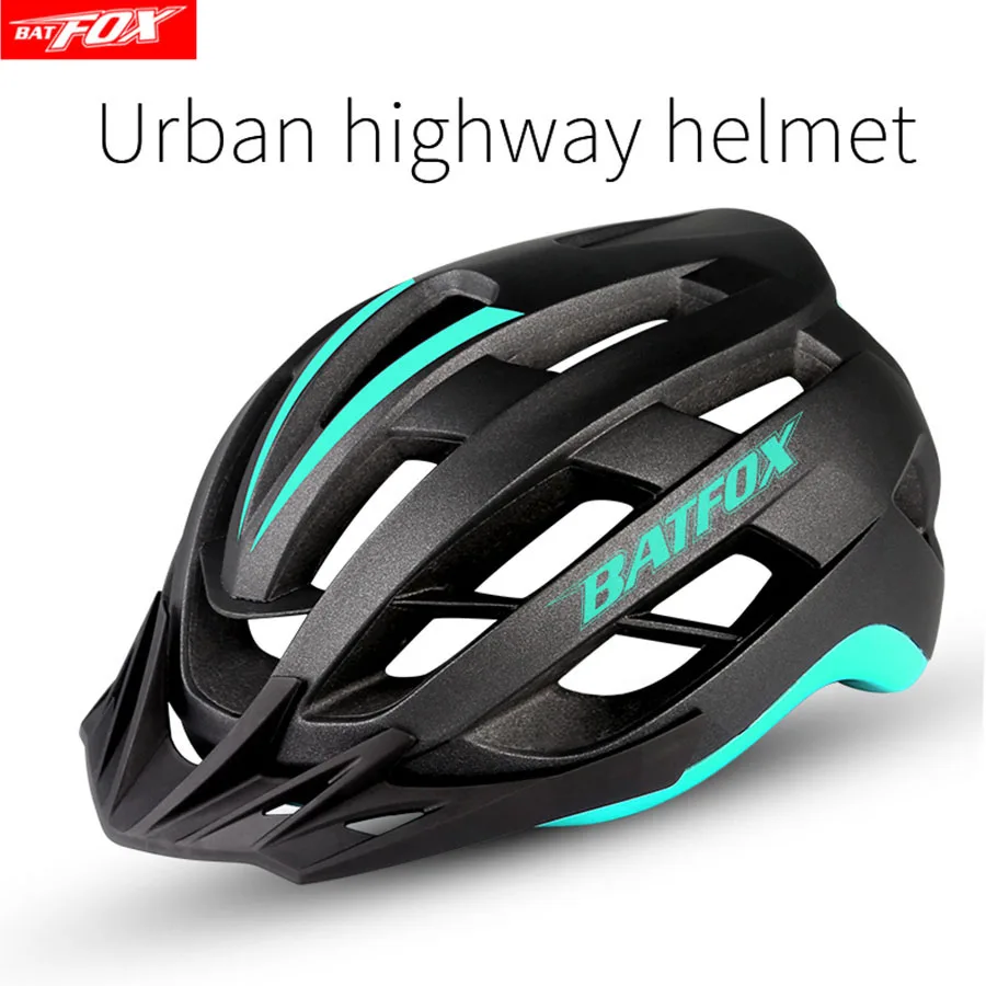 Шлем велосипедный BATFOX лёгкий шлем цельнолитой формы для горных велосипедов