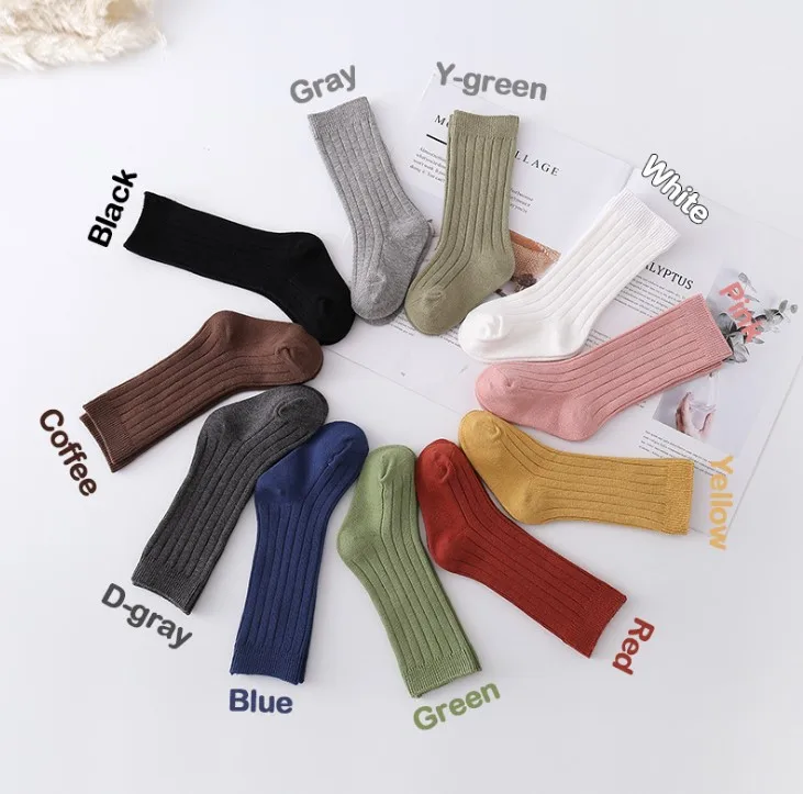 3 пар/лот осенне зимние носки для новорожденных мальчиков и девочек гольфы