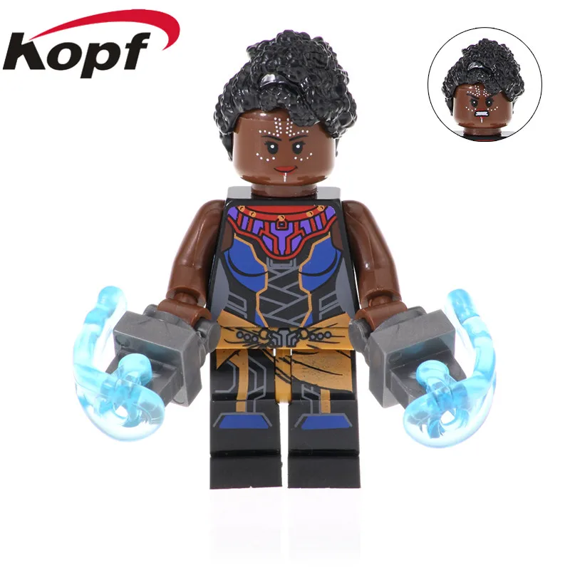 859 Without Box Одиночная супер героев строительные блоки Черная пантера M'baku Shuri Killmonger кирпичи Фигурки игрушки для детей XH 857 - Цвет: 859 Without Box