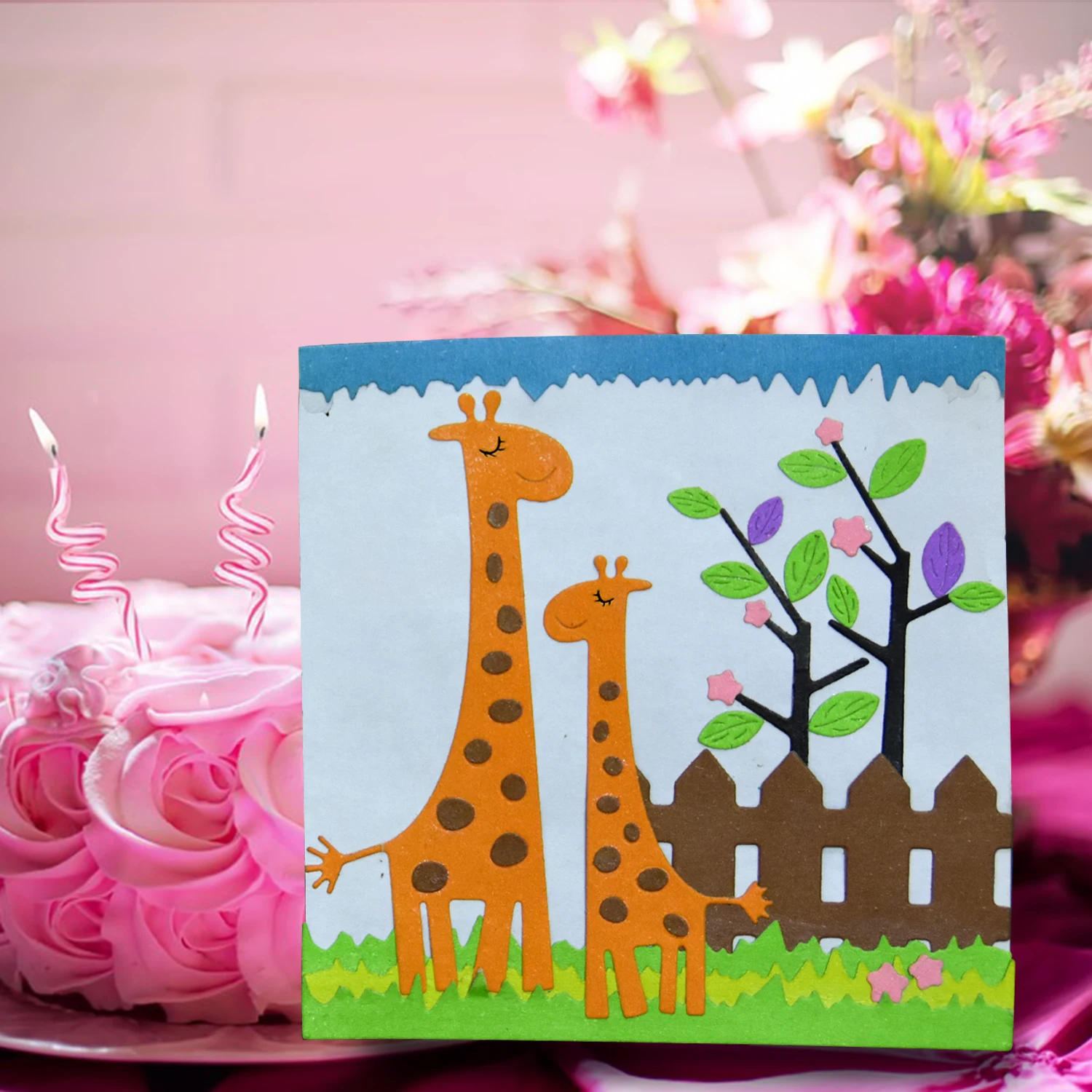 Металлические Вырубные формы милый жираф форма вырубка для DIY скрапбукинга карта