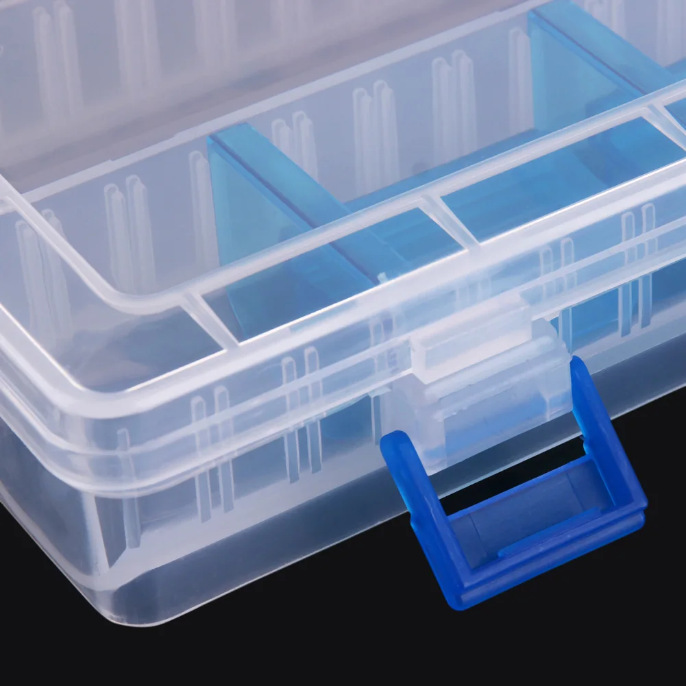 

Blue Plug-in Pieces Multi-functional Plastic Lure Box Tool Kit Case Tackle