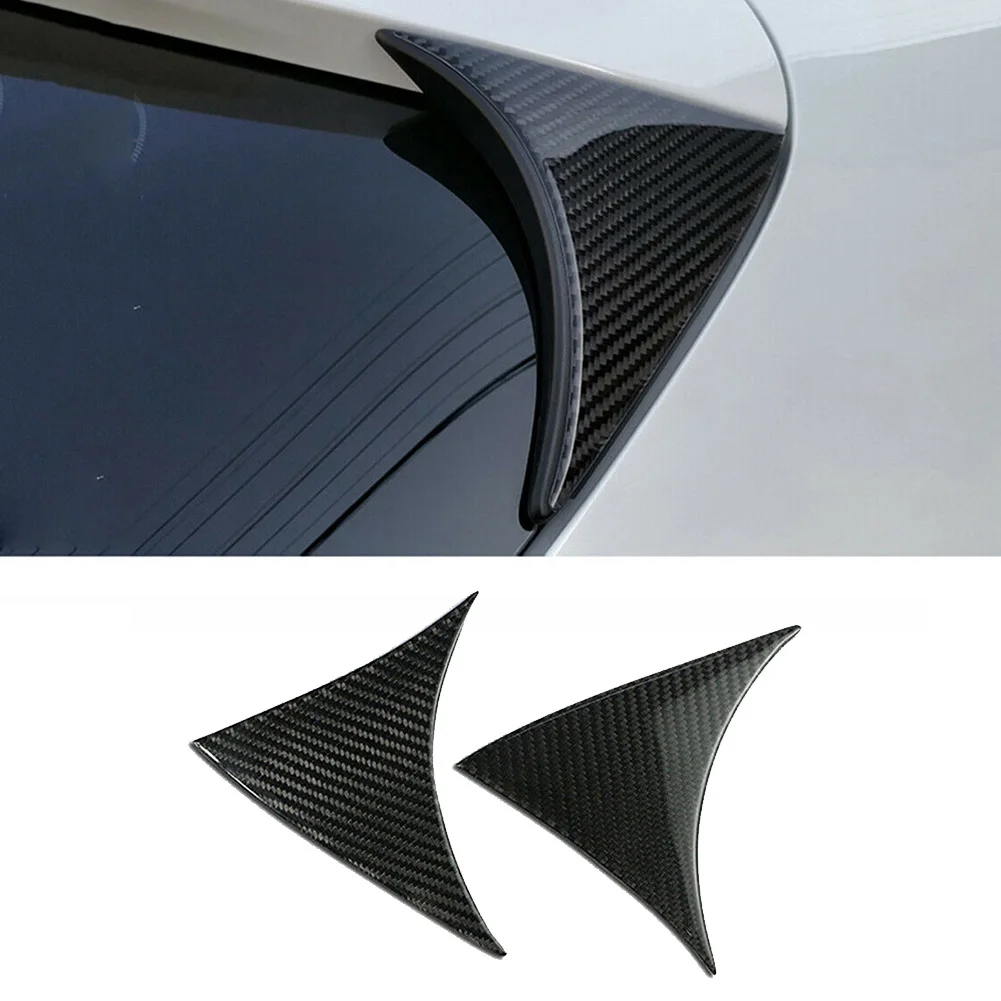 Углеродное волокно заднего окна спойлер крыло обшивка подходит для Mazda 3 Axela 2014 2018
