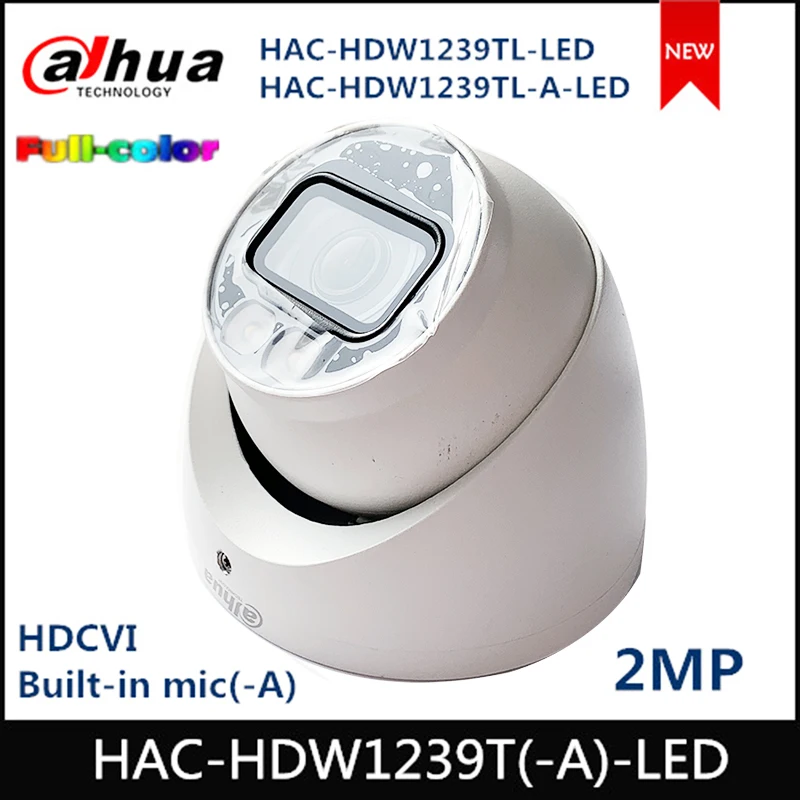Dahua 2MP полноцветная HDCVI камера с глазным яблоком фотовспышка со встроенным