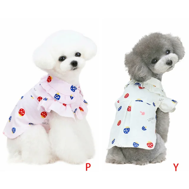 Summer Dog Clothes Dog Shirt Puppy Vest Chihuahua Bulldog Dog Vest Summer Cat Clothes Dog Tshirt Print Dog Clothes Shirts