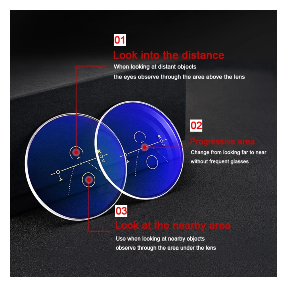 Мультифокальные Прогрессивные очки для чтения мужчин анти синий луч