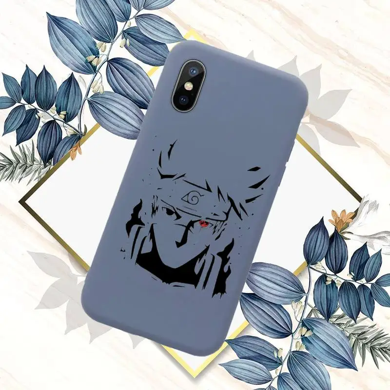 

Naruto Cute Cartoon Japanese Phone Case Candy Color for iPhone 11 12 mini pro XS MAX 8 7 6 6S Plus X SE 2020 XR