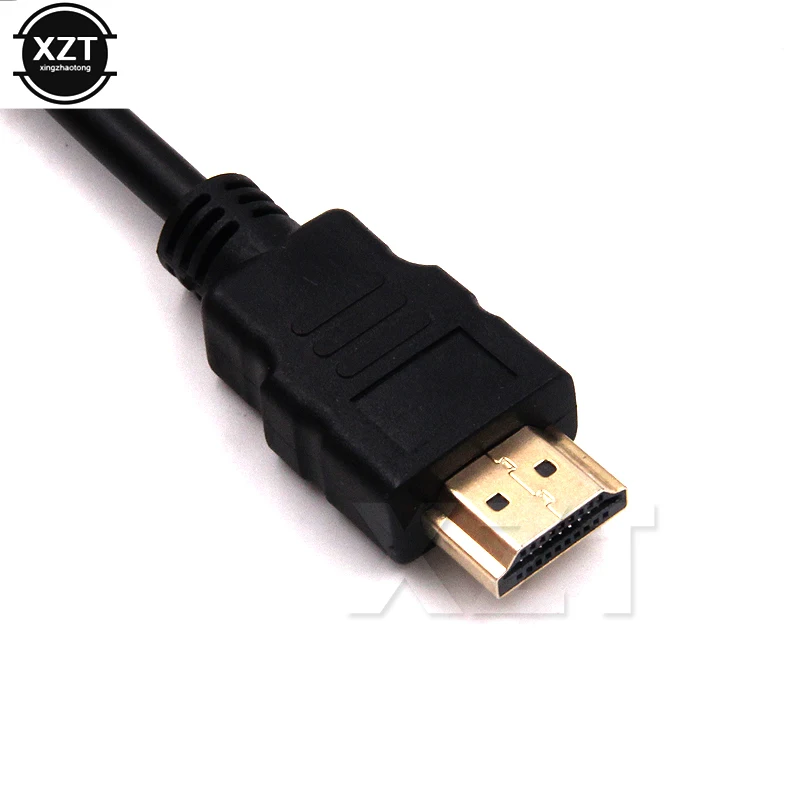 10 шт. совместимому с HDMI к VGA Кабель-адаптер конвертер Папа-мама 1080P для видео и