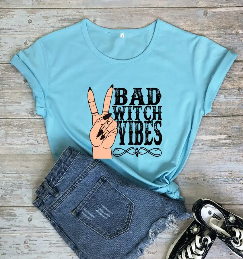 Женская футболка на Хэллоуин с принтом ведьмы вибса|Футболки| |