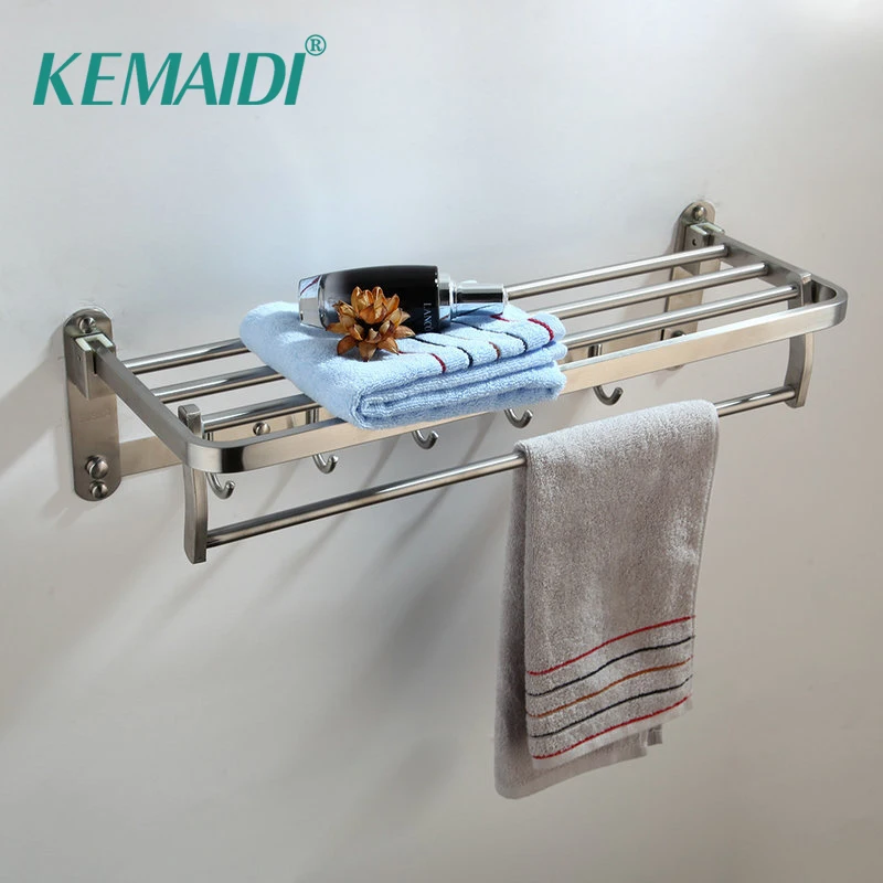 Rack Holder Storage Hanger Kitchen Hotel Towel Clothes Shelf