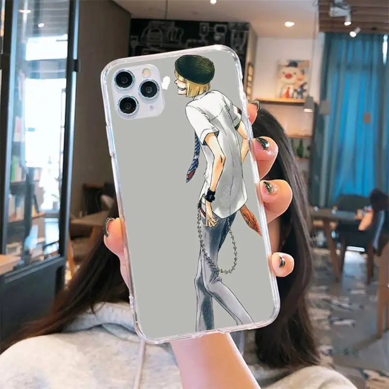 

anime bleach shinji Phone Case Transparent soft For iphone 5 6 7 8 11 12 s c se plus mini x xs xr pro max cover shell funda