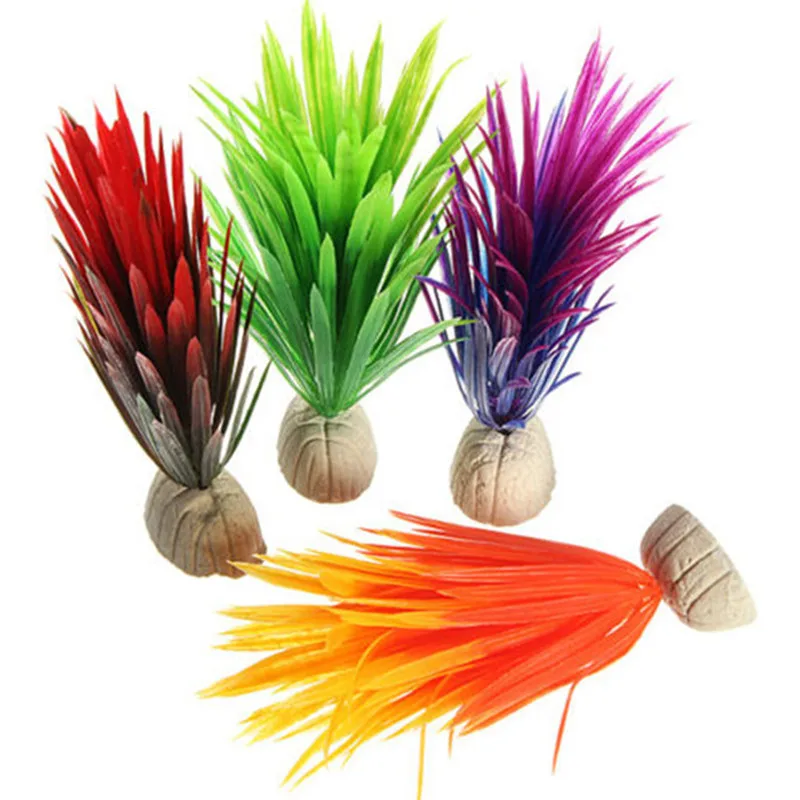 

Hot Sale Artificial Aquarium Plant Decoration Fish Tank Submersible Flower Grass Decor Ornament Aquatic Plants Decoration