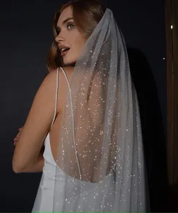 Image for Topqueen V101 Sparking Bridal Veils Long Luxury Go 