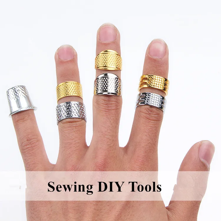 1 шт. бытовые швейные инструменты сделай сам серебряное кольцо наперсток защита