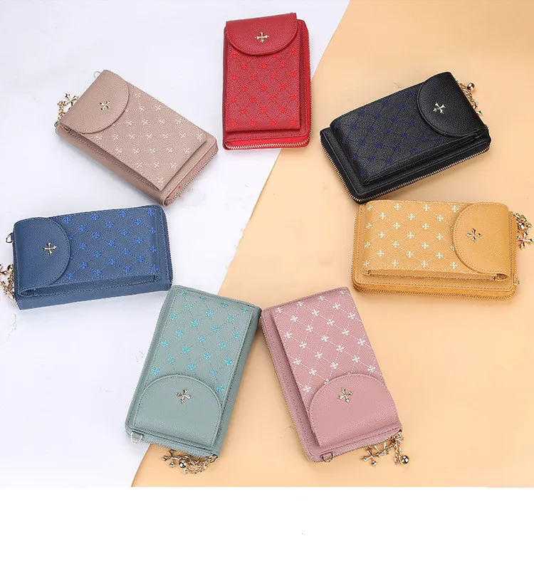 

Baellerry New Women Fashion Cute Leather Phone Small Square Bag Top Quality Crossbody Shoulder Female Wallet