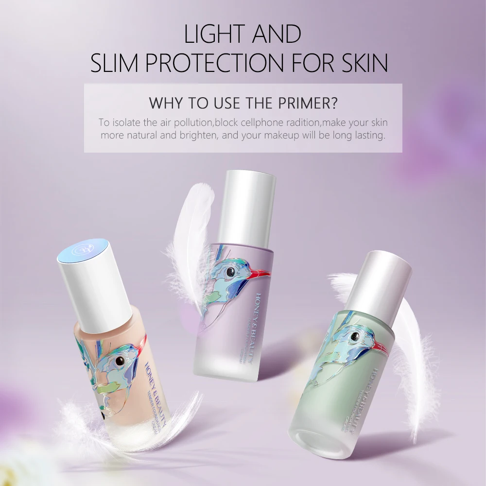 Жидкая основа для макияжа лица водостойкий увлажняющий Праймер консилер с