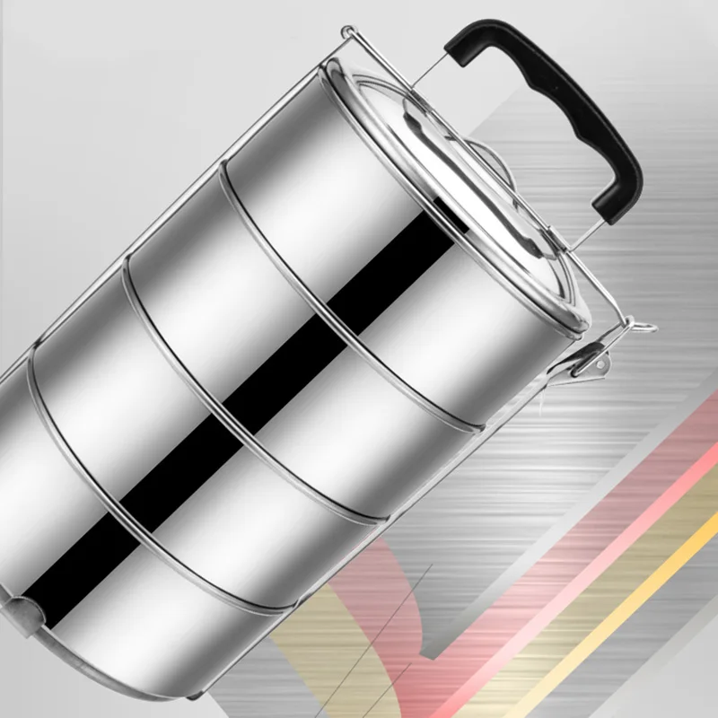 Портативный Ланч бокс из нержавеющей стали 2/3/4/5 уровней|Коробки для обеда| |