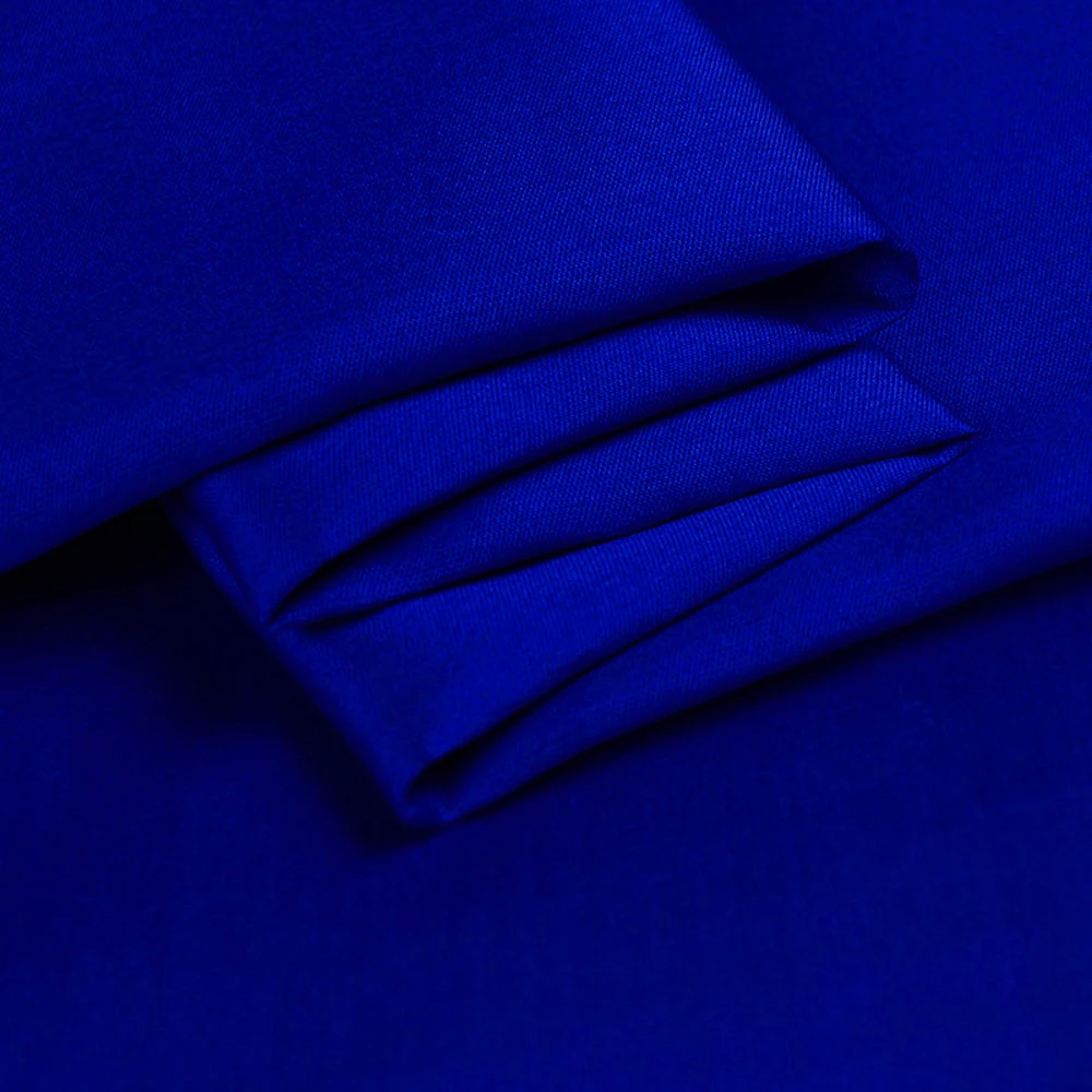 

Silk Wool Twill Fabric140cm width 32mm/48%Silk+52%Natural Silk Fabric High Quality Luxury Sewing Material 11Royal Blue