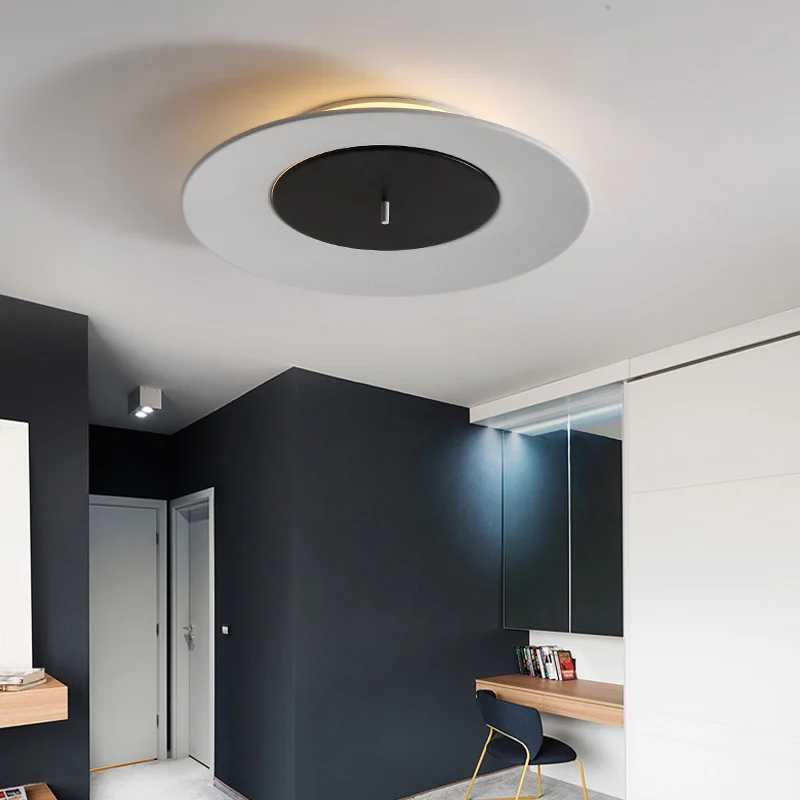 Luces de techo LED de macarr&oacute;n para habitaci&oacute;n de ni&ntilde;os, l&aacute;mparas de techo de hierro acr&iacute;lico para dormitorio n&oacute;rdico, accesorios de iluminaci&oacute;n para pasillo de 90-260V-1