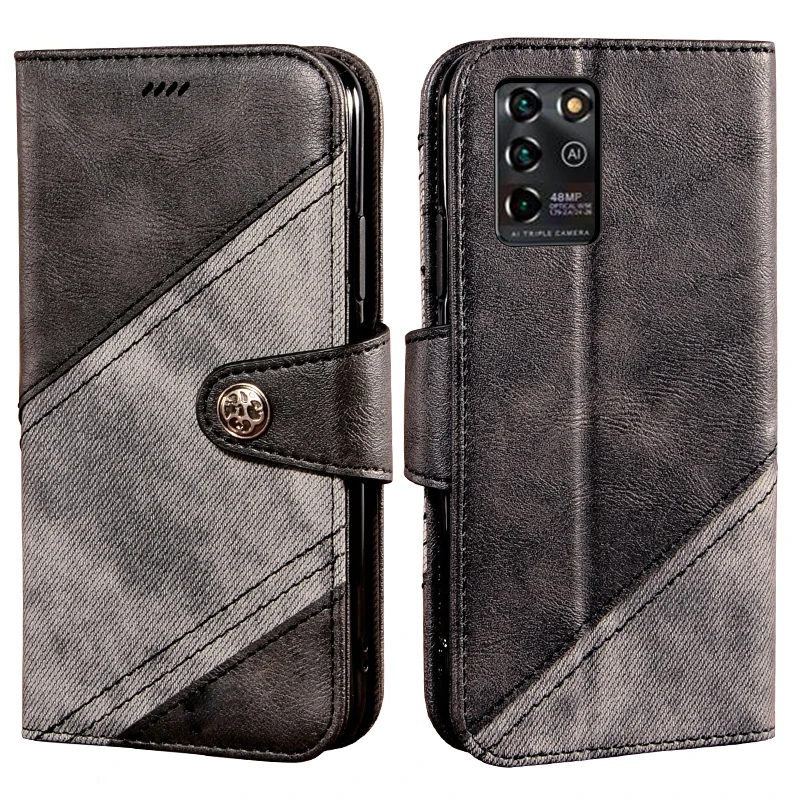 

Чехол-книжка для ZTE Blade V30 Vita, Кожаный противоударный чехол-бампер для ZTE Blade V30 Vita, чехол