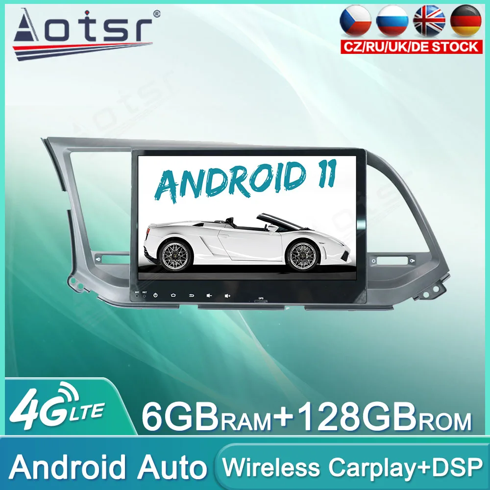 

Автомобильная магнитола на Android 11, 128 ГБ для Hyundai Elantra 2016-2018, аудио, мультимедийный плеер, GPS-навигация, автомобильное стерео головное устройст...