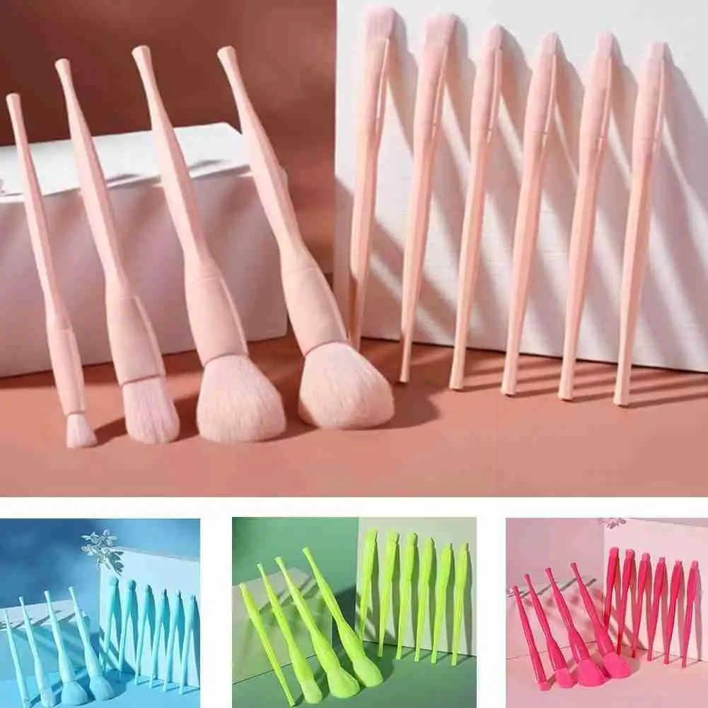 

New Product Ten-piece Nylon Makeup Brush Makeup Tools with Eyelashes Set and Brush Package Eyes For Eyebrows Makeup Cheeks B3N6