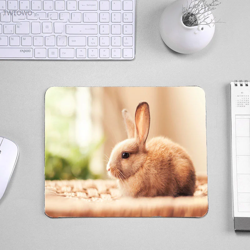 

For Festival Mats Lovely Animals Pattern Photo Printed Mousepad Rabbit Cat Dog Pet Computer Mouse Pad Tablet Gamer Mat