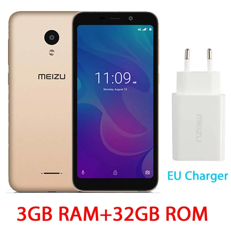 Meizu C9 Pro M9C смартфон, глобальная версия, четырехъядерный процессор, 3 ГБ, 32 ГБ, 5,45 дюйма, полный экран, 3000 МП камера, мА/ч, мобильный телефон - Цвет: Global 3G 32G Gold