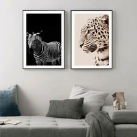 wildlife tiger zebra poster animal art print canvas painting modern nordic photography wall picture for living room home decor
