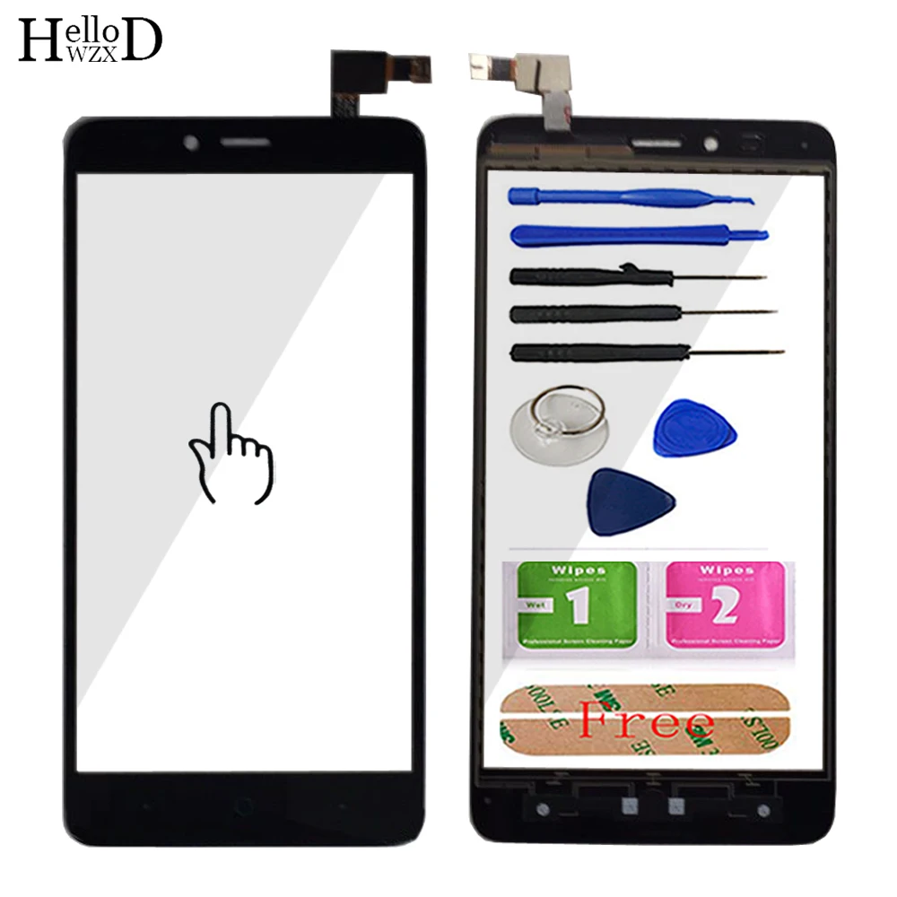 

Сенсорный экран 6,0 дюйма Переднее стекло для ZTE Grand X Max 2 Z988 сенсорный экран Стекло сенсор дигитайзер панель гибкий кабель инструменты клей