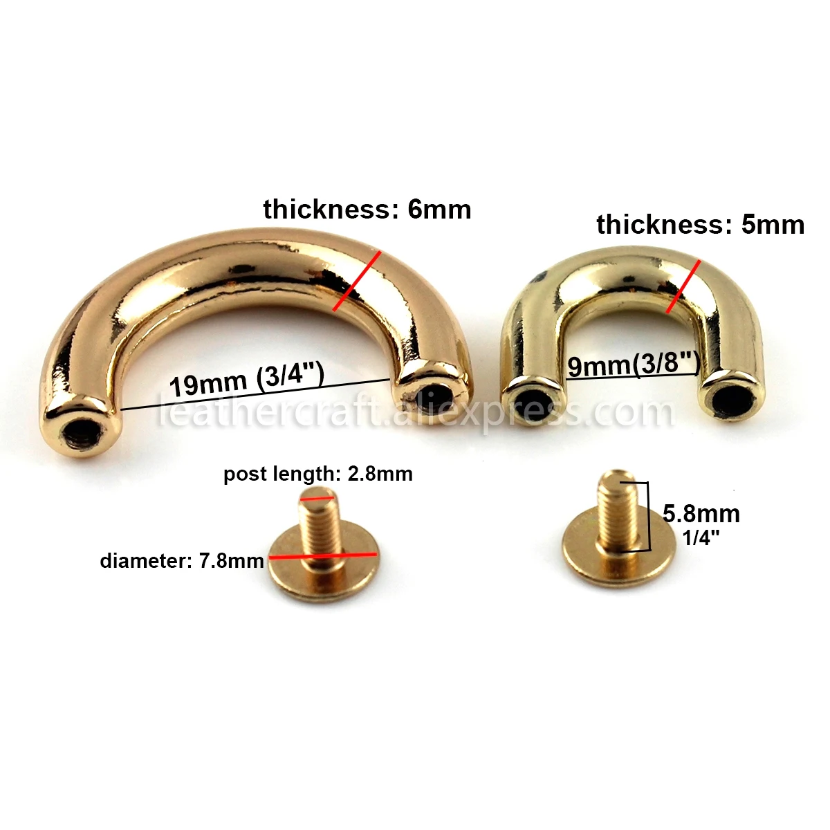 Металлический D образный соединитель для сумок 2 шт. якорные пряжки мост с винтами
