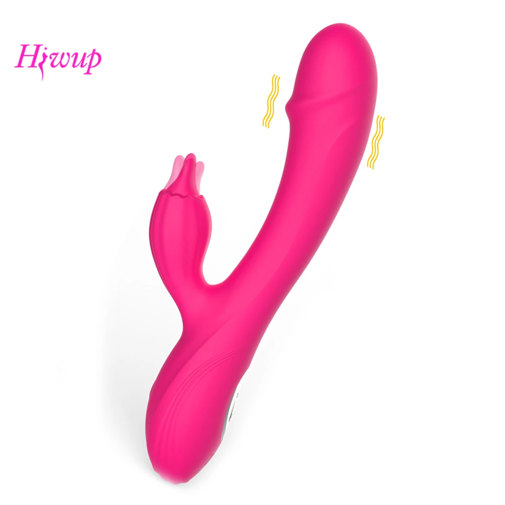 Фаллоимитатор для точки G Мощный вибратор секс игрушки женщин двойная вибрация