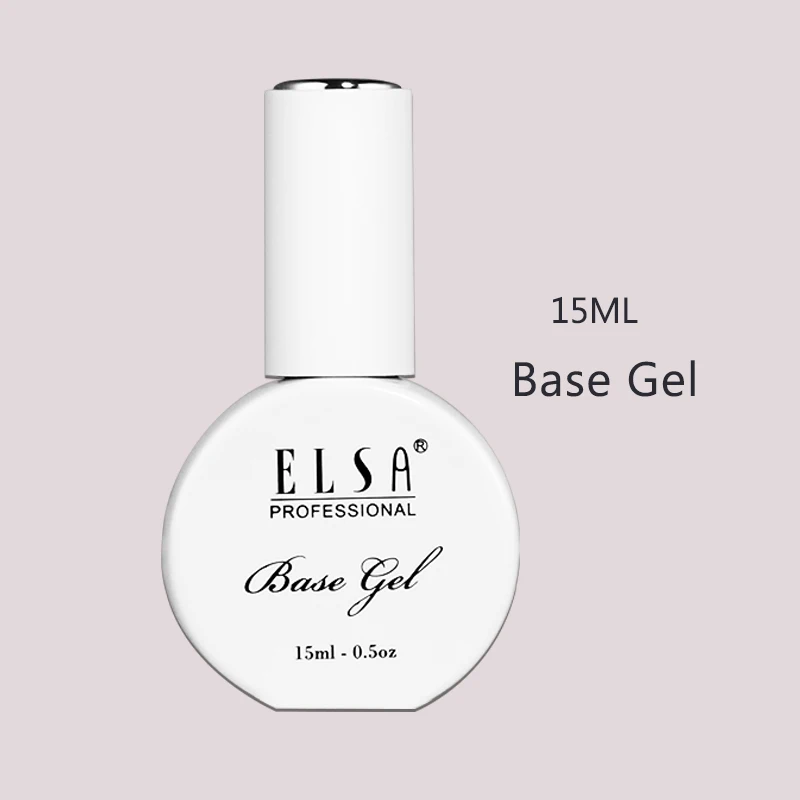 Base Gel Elsa Гель-лак для ногтей Дизайн ногтей маникюр Лак Зебра ГЕЛЬ 72 цвета 15 мл замачиваемый эмалированный гель лак - Цвет: Base Gel