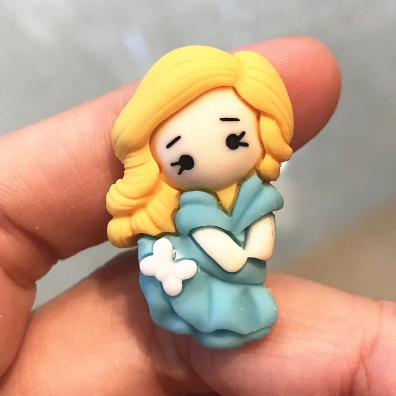 7 шт./компл. мультяшная плоская задняя крышка Белоснежка Ариэль Эльза Принцесса