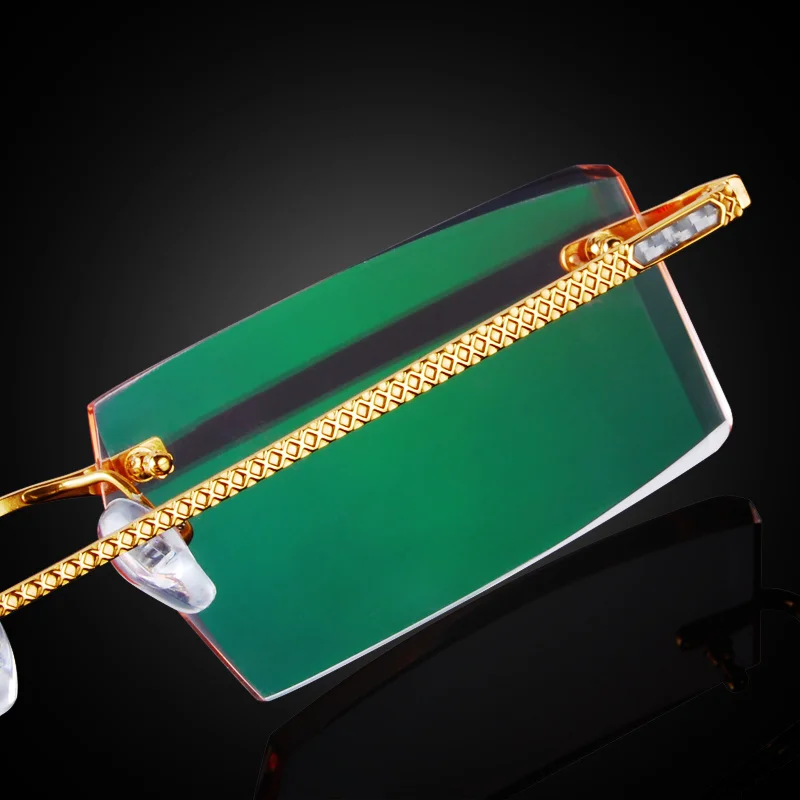 

Pure Titanium Spectacles Men Customized recipe Spectacles Special Offering Frameless Frames Mode