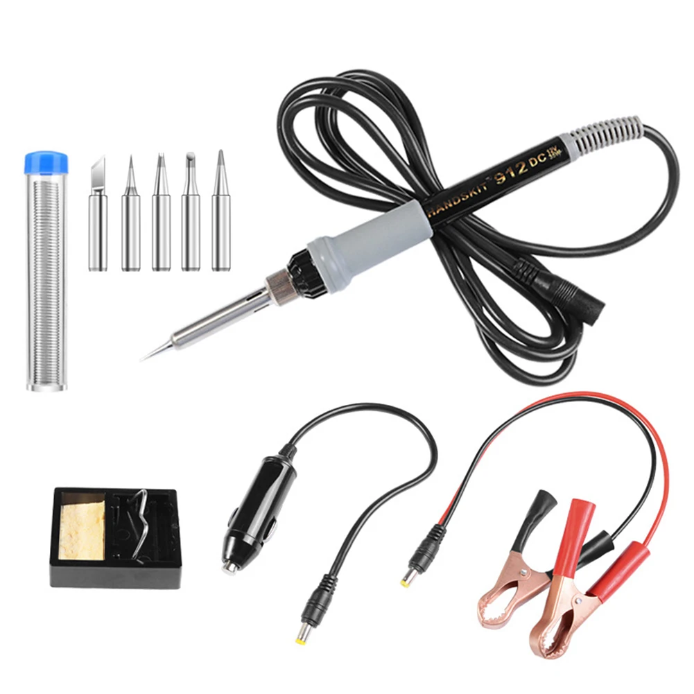 

3/6 шт., паяльник с цифровым дисплеем, 12 В, 35 Вт