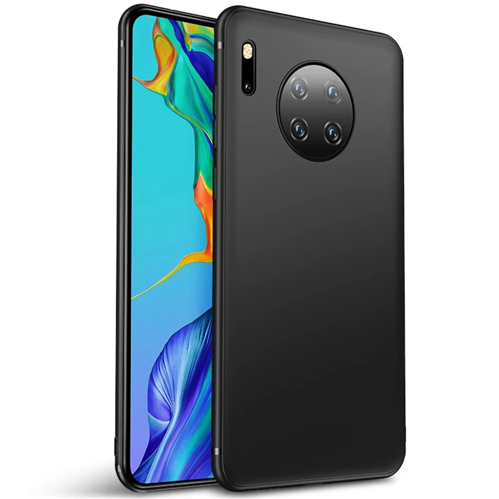 Мягкий черный матовый чехол для телефона Huawei P40 P30 P20 Pro Mate 30 20 Lite P Smart Z Plus Тонкий