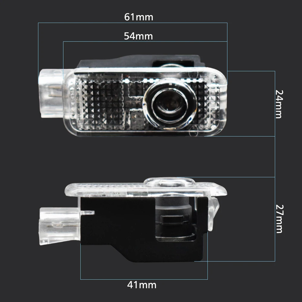 2 шт. светодиодный светильник для двери автомобиля лазерный проектор Audi A1 A3 A4L A5