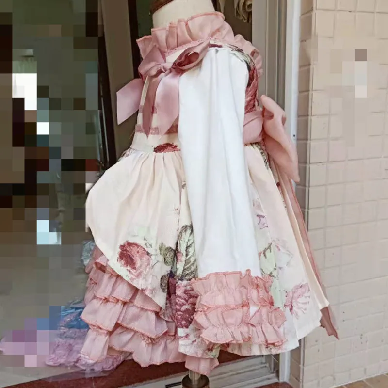 2 шт. детское платье с длинным рукавом и цветочным принтом | Детская одежда обувь