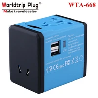 worldtrip plug converter wta 668 2 5a usb multi function switch socket switch uk plug to eu plug converter socket