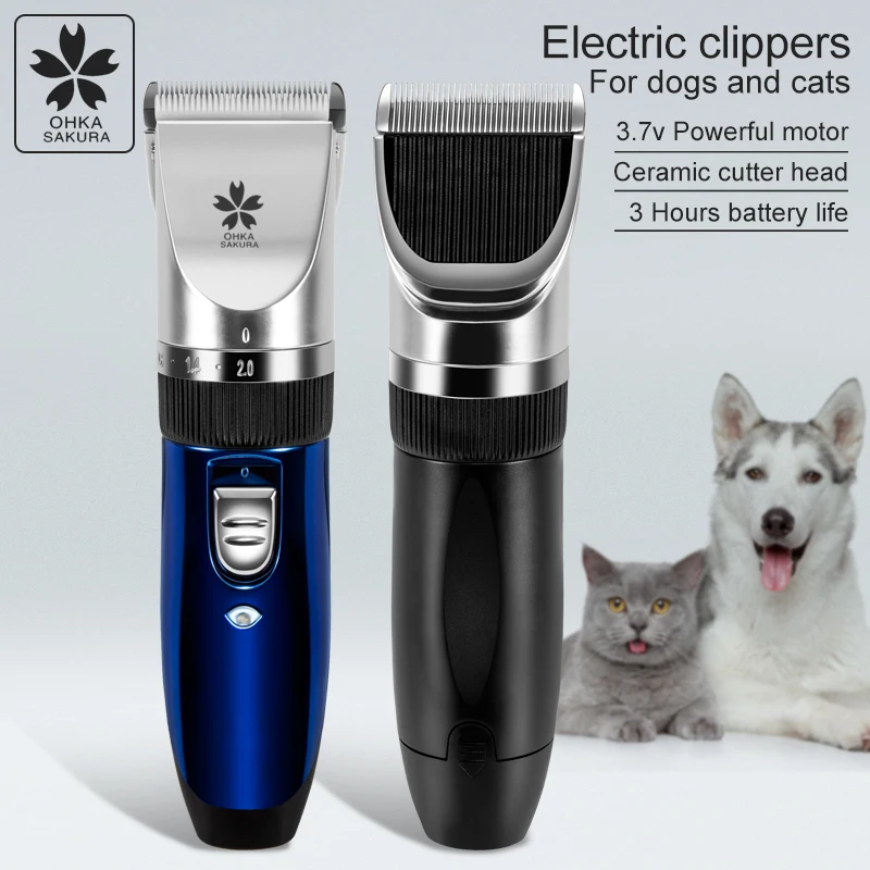 

Rechargeable Low-noise Pet Hair Clipper Remover Cutter Grooming Cat Dog Hair Trimmer Electrical Pets Hair Cut Machine