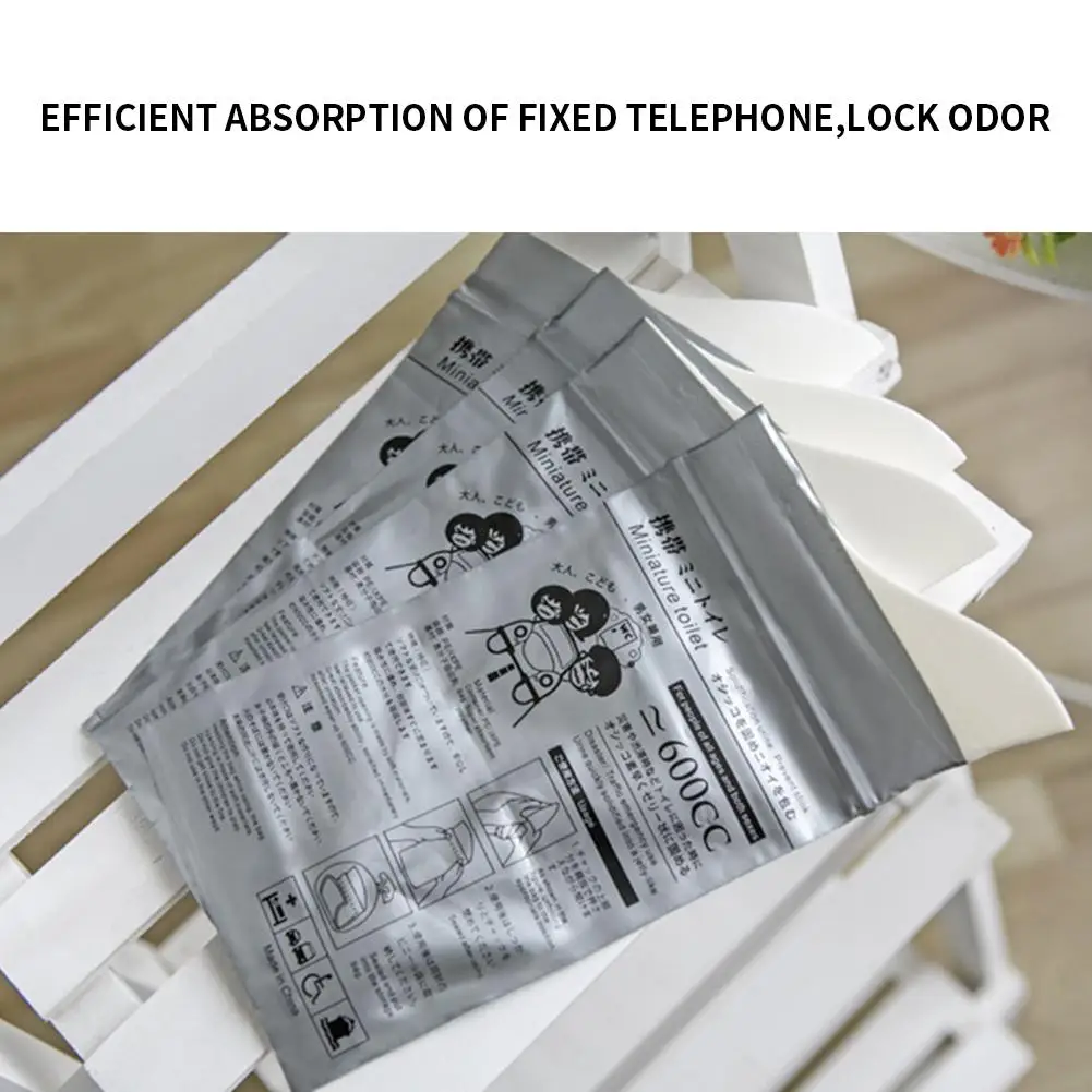 4 шт. 600 куб. См одноразовый унисекс уличный дорожный аварийный Туалет сумка для