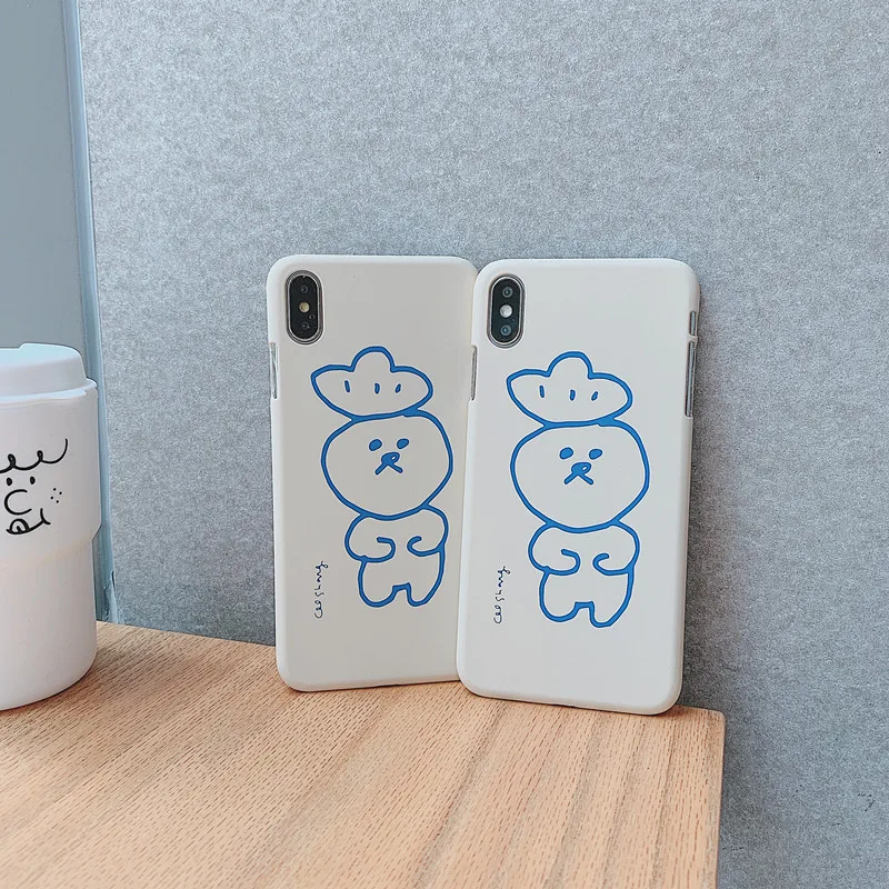 Чехол для телефона с рисунками из мультфильмов IPhone 6 X xr Xs 6s7 8 plus 11 pro max Твердый