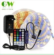 Светодиодная лента RGB, светильник 5050, 2835, 12 В постоянного тока, неоновая лента, водонепроницаемая, гибкая, светодиодный, Диодная лента, 60 светодиодный, s/m, 5 м, 12 В, Светодиодная лента для украшения дома