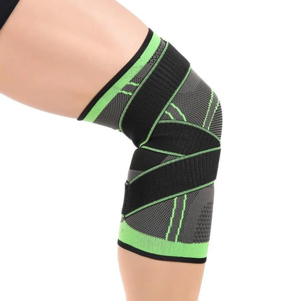 

Outdoor Sports Knee Compression Brace for Men Women Non Slip Sleeve with Straps Breathable Knit Kneepad YS-BUY
