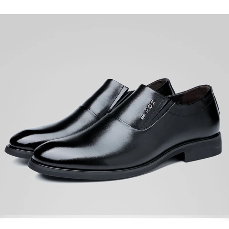 

Classic Business Men's Dress Shoes Fashion Elegant Formal Wedding Shoes Men Slip on Office Oxford Shoe for Men Black