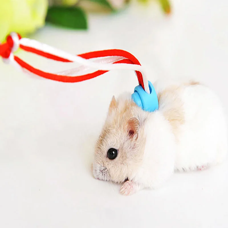 

1.4m 2.0m Adjustable Pet Hamster Leash Harness Rope Gerbil Cotton Rope Harness Lead Collar for Rat Mouse Hamster Pet Cage Leash