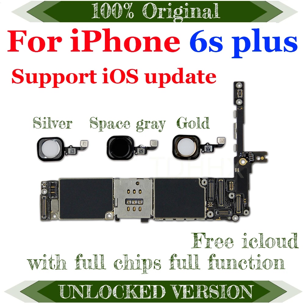 Материнская плата Clean iCloud для iPhone 6S Plus 5 дюйма разблокированная полная