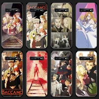 japanese anime baccano phone case tempered glass for samsung s20 plus s7 s8 s9 s10e plus note 8 9 10 plus a7 2018