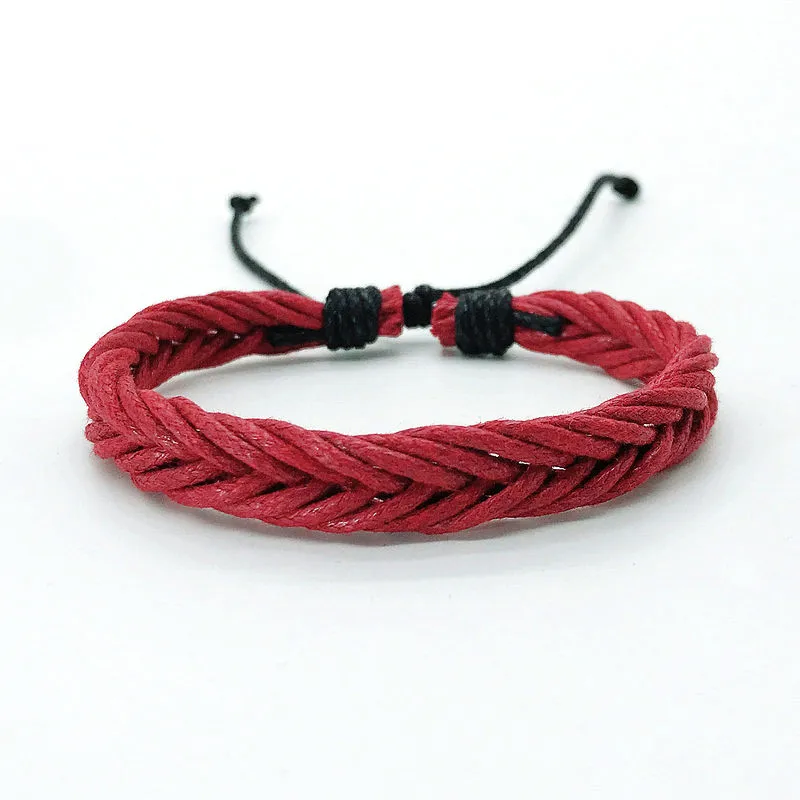 Handmade Bracelets Rope Braided Woven Wrap 3 Handmade Bracelets Rope Braided Woven Wrap 3
